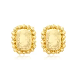 Gilda clip-on drop earrings – gold