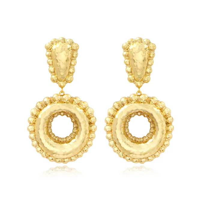 Gilda clip-on earrings – gold