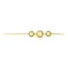 Gloria adjustable thin chain bracelet - green