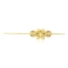 Gloria adjustable thin chain bracelet - gold