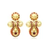 Gloria clip-on earrings - red