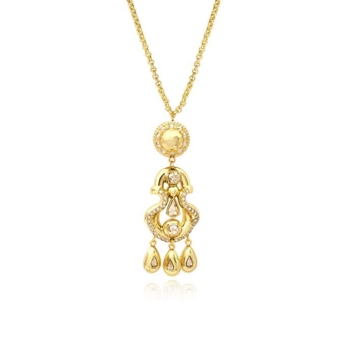 Gloria pendant necklace - gold
