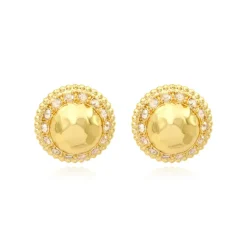 Gloria thin clip-on earrings - gold