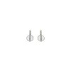 Hawaiian sleeper earrings - white mother-of-pearl