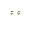 Iancura fine hoop earrings - garnet