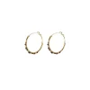 Iancura hoop earrings - black