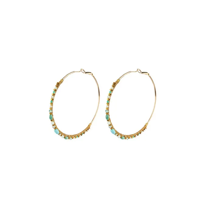 Iancura hoop earrings - blue