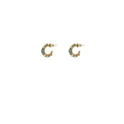 Iancura hoop earrings - turquoise