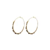 Iancura large hoop earrings - black