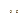 Iancura thin hoop earrings - turquoise