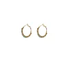 Iancura wide hoop earrings - turquoise