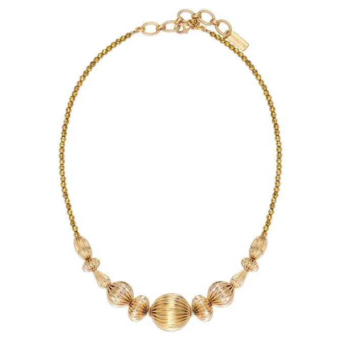 Inti adjustable short necklace - gold