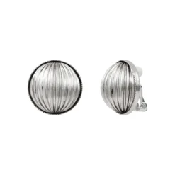 Inti clip-on earrings - silver