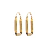 Inti graphic hoop earrings - gold