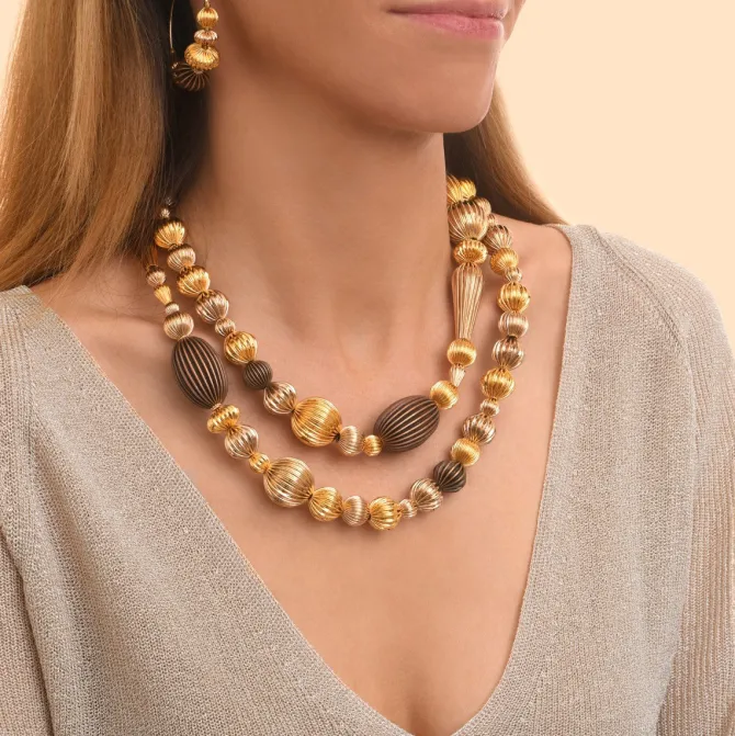 Inti long necklace - gold