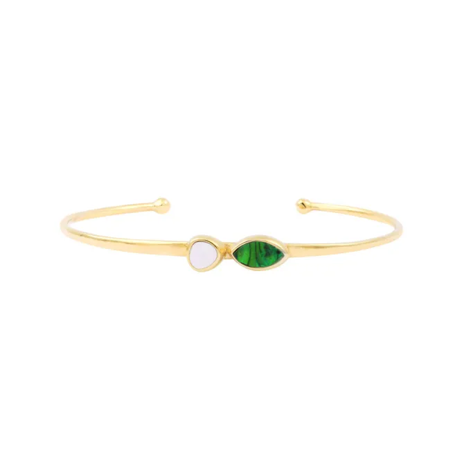 Lhasa bangle bracelet - green
