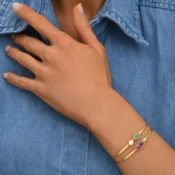 Lhasa bangle bracelet - green