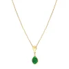 Lhasa pendant necklace - green