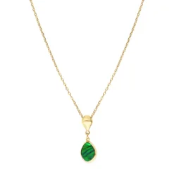 Lhasa pendant necklace - green