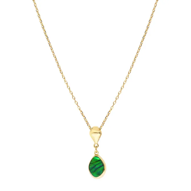 Lhasa pendant necklace - green