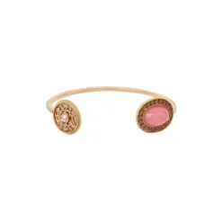 Louise adjustable bangle bracelet - pink