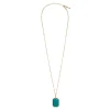 Louise Adjustable Long Necklace - Green