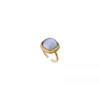 Louise adjustable ring - light blue