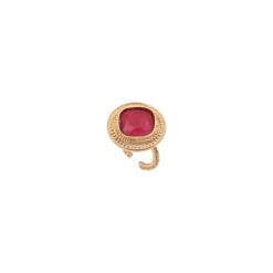 Louise cabochon ring - red