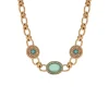 Louise chain necklace - blue