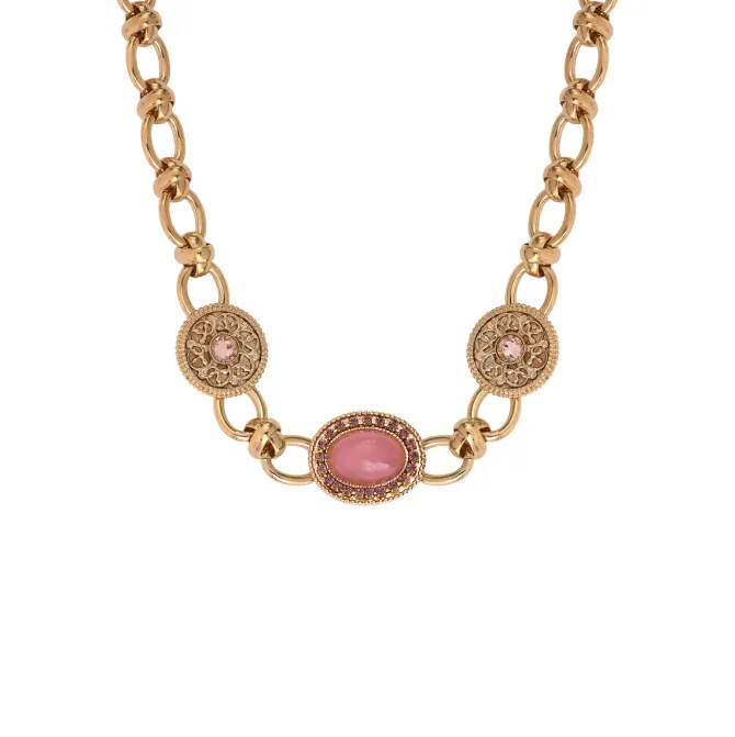 Louise chain necklace - pink