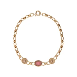 Louise chain necklace - pink