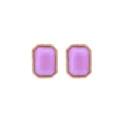 Louise clip-on earrings - violets