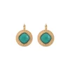 Louise delicate sleeper earrings - turquoise