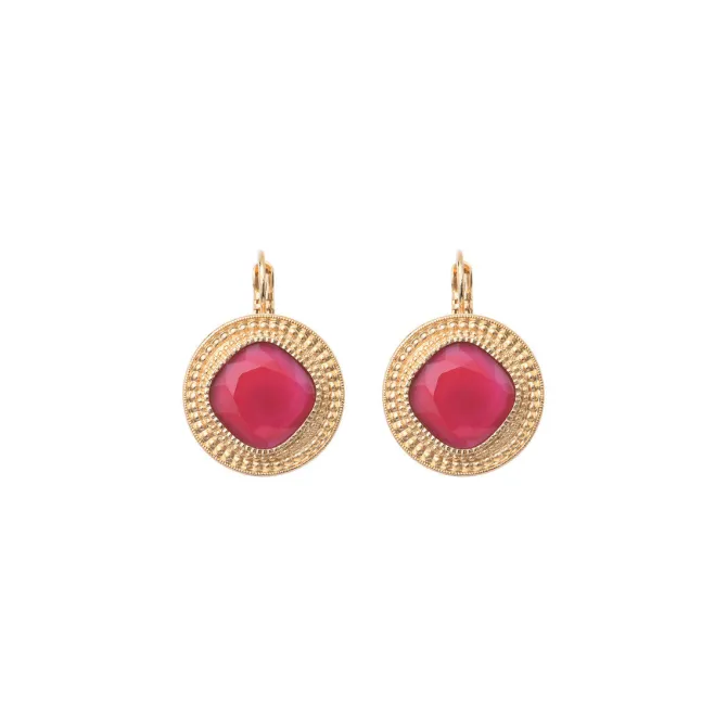 Louise delicate sleeper earrings - roses