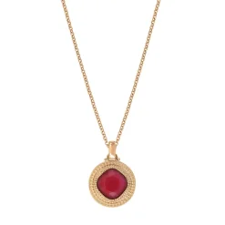 Louise pendant necklace - red