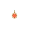 Louise pendant necklace - coral