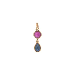 Louise pendant necklace - blue