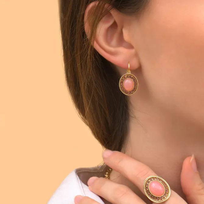 Louise sleeper earrings - roses