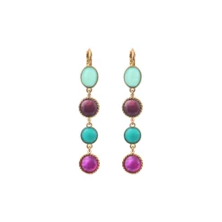 Louise sleeper earrings - blue