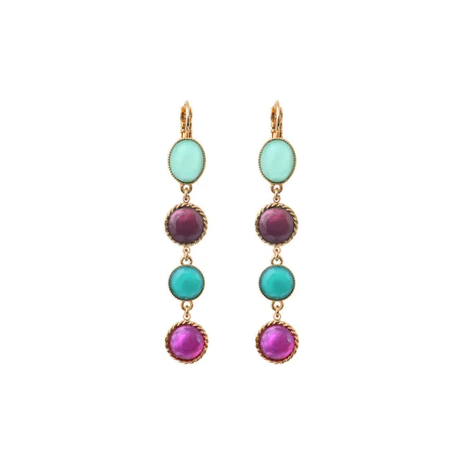 Louise sleeper earrings - blue