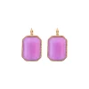 Louise sleeper earrings - violets