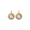 Louise sleeper earrings - white