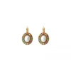 Louise thin sleeper earrings - white