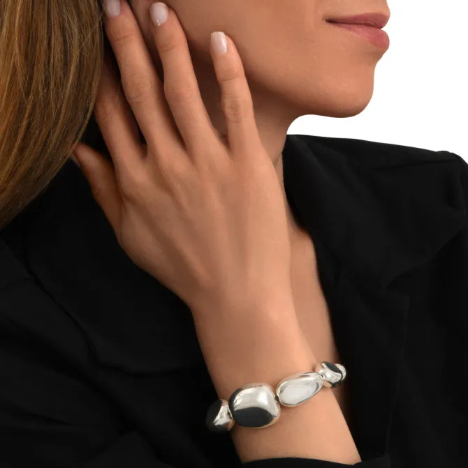 Loulou adjustable bracelet - silver