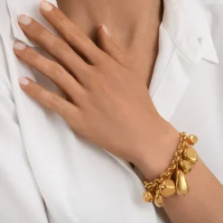 Loulou adjustable chain bracelet - gold