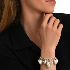 Loulou Adjustable Chain Bracelet - Silver