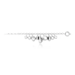 Loulou Adjustable Chain Bracelet - Silver