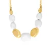 Loulou chain necklace – gold and white