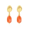 Loulou clip-on earrings - orange