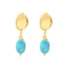 Loulou clip-on earrings - turquoise